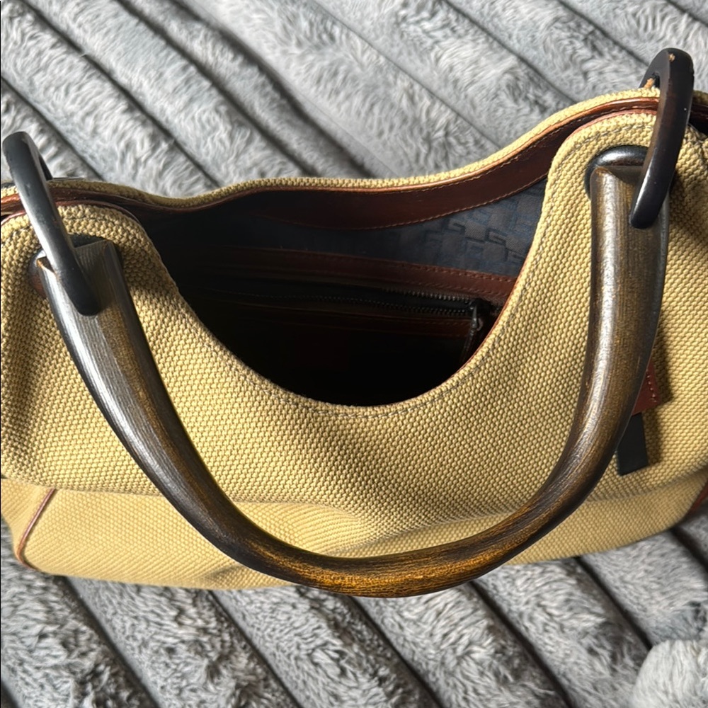 Gucci Yellow Canvas Top Handle handbag - Picture 10 of 12